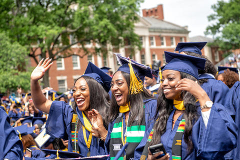 undergraduates during commencement