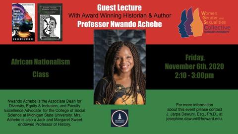 Guest Lecture with Nwando Achebe