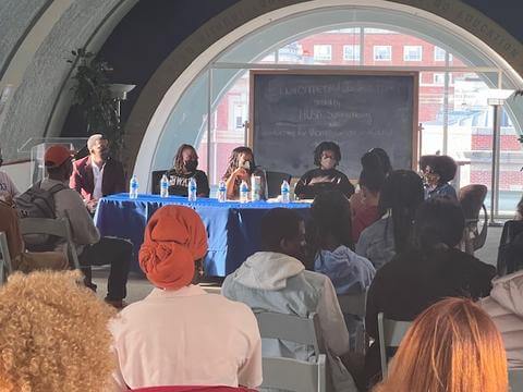 Picture of Panel and crowd