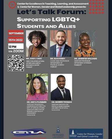 This is a flyer for the Let's Talk event on September 15 