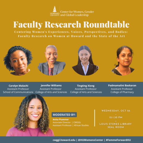 This is a poster for the Faculty Research Roundtable on October 26